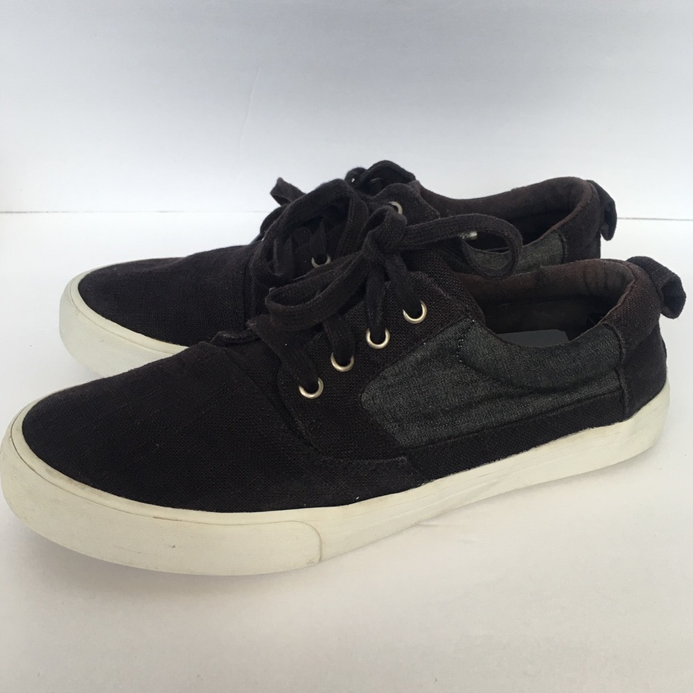 TOMS Mens Canvas Lace Up Casual Sneakers size 9